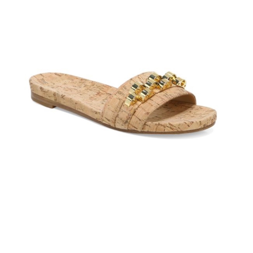 Veronica Beard Eni natural cork slide size 8.5